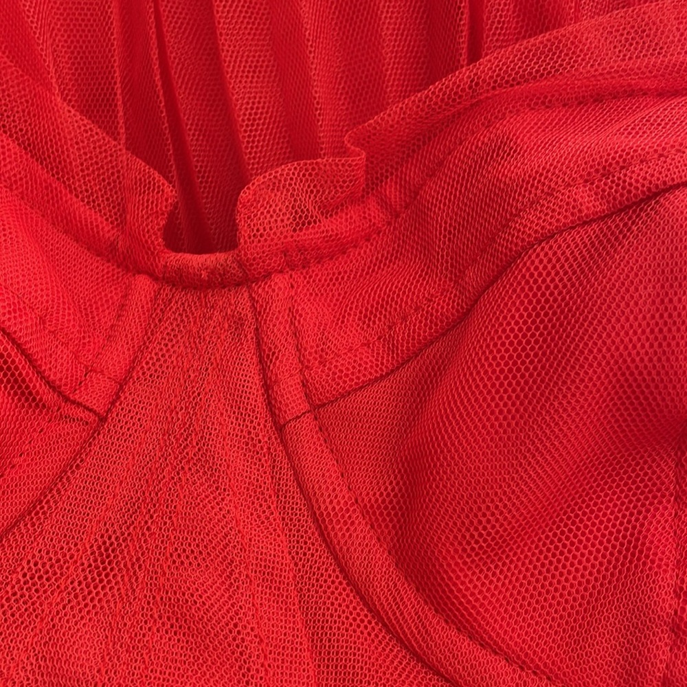 Hutch Red Pleated Midi Dress - Picture 6 of 10